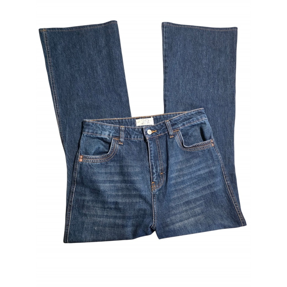 Free People We The Free Flare Leg Jeans Dark Wash High Rise Denim Size 29